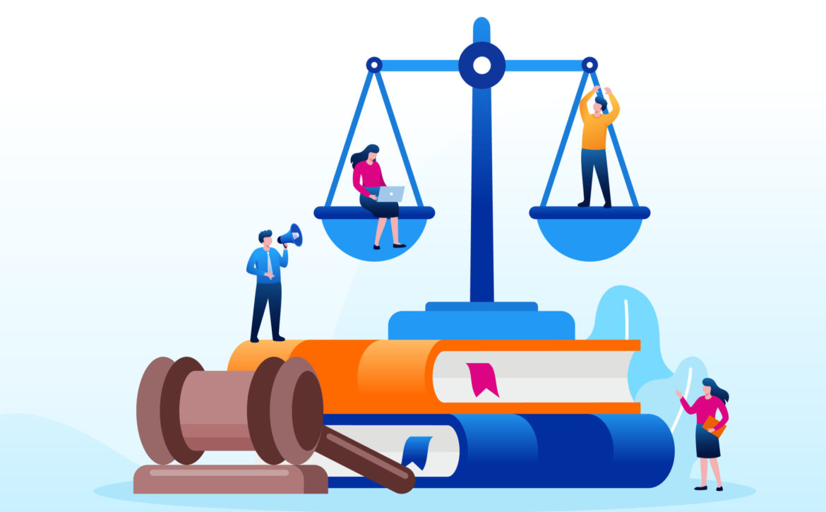 Legal,Law,Justice,Service,Illustration,Flat,Vector,Template